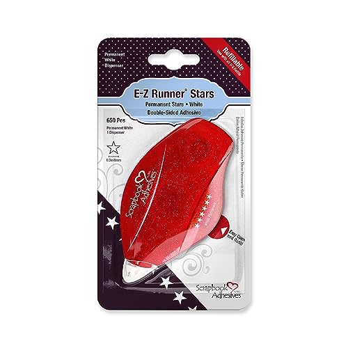 Scrapbook Adhesives 01239-6 E-Z Runner Stars-Refillable, White, 8 mm von Scrapbook Adhesives