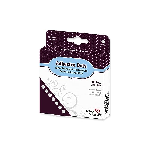 Scrapbook Adhesives by 3L Adhesive Dots, 300 Stück, 5mm, transparent von Scrapbook Adhesives