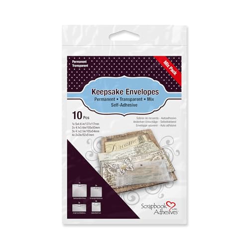 Scrapbook Adhesives Keepsake Envelopes 10/Pkg-Assorted Sizes von Scrapbook Adhesives