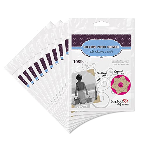 Scrapbook Kleber von 3L Creative Papier Foto Ecken, braun von 3L