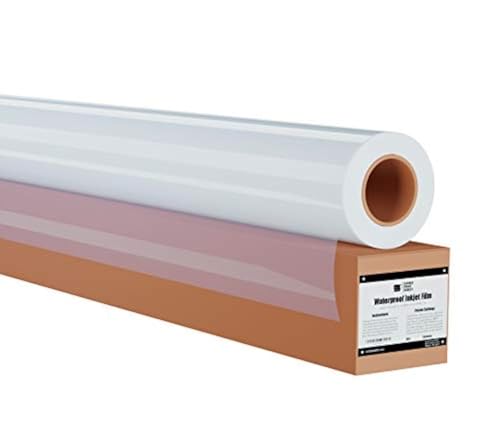 5 mil – wasserdicht Siebdruck Inkjet Film Bewölkt Transparenz – 1 Rolle 13" x 100' von Screen Print Direct