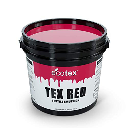 Ecotex Textile Pure Photopolymer Siebdruck-Emulsion TEX-RED von Screen Print Direct