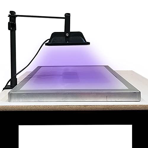 Screen Print Direct® Belichtungseinheit 30 W UV-LED – Foto-Emulsion Belichtungs-LED-Kit für Siebdruck-Bildschirme, UV-Siebdrucklicht mit verstellbarem Ständer, Siebdruckzubehör von Screen Print Direct