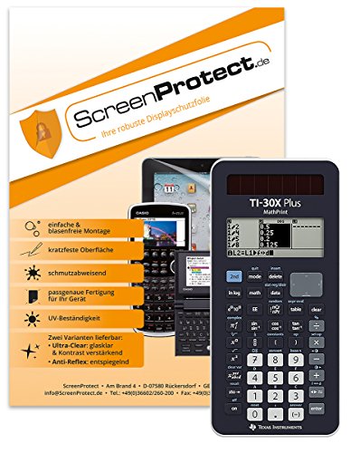 ScreenProtect Displayschutzfolie UltraClear für TI-30 X Plus MP und TI-30 X PRO MP von ScreenProtect