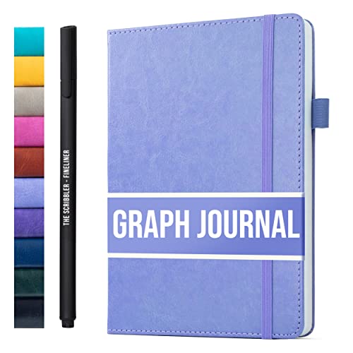 Scribbles That Matter Notizbuch a5 kariert for writing | 150 Seiten, 120 g/m² dickes Papier mit Haftnotizen, Stifthalter, Gummiband, (V)-Leder-Hardcover notizbuch kariert, 5,75 x 8,2 Zoll von Scribbles That Matter