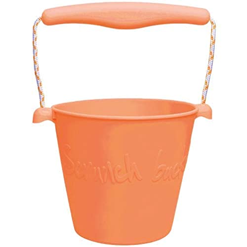 Scrunch Bucket für Sand, Wasser Bucket - Koralle| Kompakte Größe | Leicht und flexibel von Scrunch