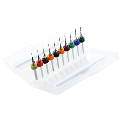 Sctecoau Box 10x Kleine 0.3-1.2mm PCB Schaltung Foret Erdbeeren Druckt Bohren Bohrgeraet von Sctecoau