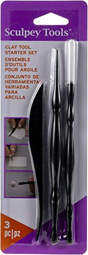 Sculpey Clay Tool Starter Set, Black von Artemio