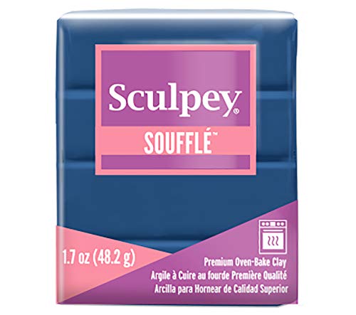 Sculpey POSU6011 Souffle Clay Mdnght BLU, Marineblau, von Sculpey