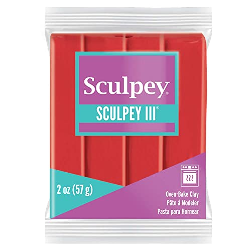 Sculpey Polyform S302 1137 Modelliermasse Sculpey III, Mohnblume, 57 gr, poppy von Sculpey