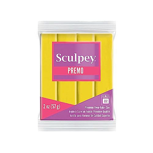 Sculpey Premo ofenhärtende Modelliermasse, gelb, Cadmium Yellow Hue, 57 Gr von Sculpey