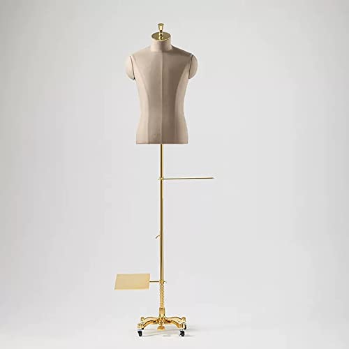 SdaryWare Schaufensterpuppen-Display, Schaufensterpuppenkörper, 120–190 cm groß, männlicher Puppenkörper, Schaufensterpuppenständer, Torso, rollender vertikaler Herrenbekleidungs-S SdaryWare Schaufensterpuppen-Display, Schaufensterpuppenkörper, 120–190 cm groß, männlicher Puppenkörper, Schaufensterpuppenständer, Torso, rollender vertikaler Herrenbekleidungs-S von SdaryWare