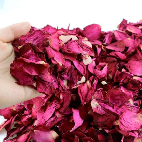 400 g Hochzeit Natürliche Getrocknete Rosenblätter Blume Konfetti für Seife Herstellung Geburtstagsantrag Party Feiern Valentinstag von Sdhgerh