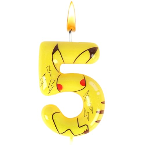 Kerze Nummer 5, Kerzen Geburtstags, Pika Geburtstagsdeko, Kerze Kuchen, Deko Geburtstagskerzen, Party Kerzen, Themenkerzen, Gelbe, Geburtstagsdekoration, Hochzeitsjubiläen, Babypartys Kerze Nummer 5, Kerzen Geburtstags, Pika Geburtstagsdeko, Kerze Kuchen, Deko Geburtstagskerzen, Party Kerzen, Themenkerzen, Gelbe, Geburtstagsdekoration, Hochzeitsjubiläen, Babypartys von Sdjuifsd