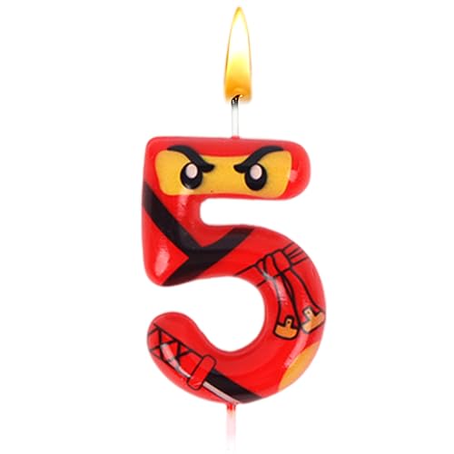 Ninja Kerzen Zahlen 5, Ninja Geburtstagsdeko 5 Jahre, Geburtstags Kerzen, Tortendeko, Kinder Geburtstags, Kuchen Dekoration, Jungen, Partyzubehör, Jubiläum, Geburtstagsfeier, Themaparty Ninja Kerzen Zahlen 5, Ninja Geburtstagsdeko 5 Jahre, Geburtstags Kerzen, Tortendeko, Kinder Geburtstags, Kuchen Dekoration, Jungen, Partyzubehör, Jubiläum, Geburtstagsfeier, Themaparty von Sdjuifsd