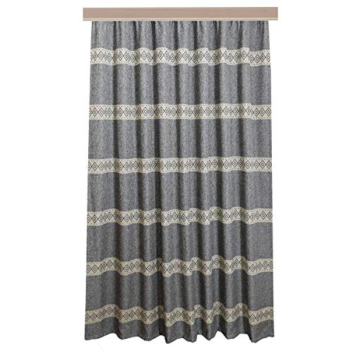 SeGaTeX home fashion Hochwertiger Dekoschal Albergo Raute grau Exklusiver Landhaus-Vorhang Reihband HxB 220 x 130 cm von SeGaTeX home fashion