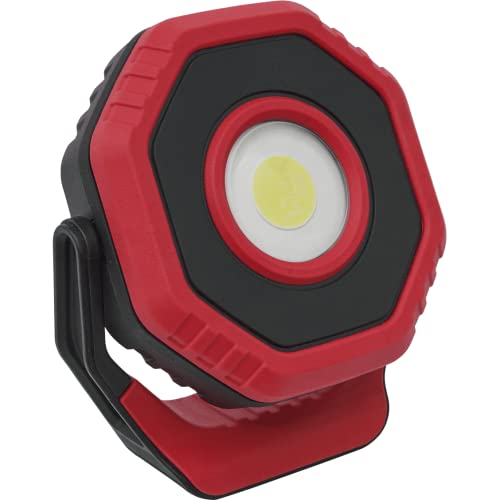 Rechargeable Pocket Floodlight with Magnet 360° 7W COB LED - Red von Sealey