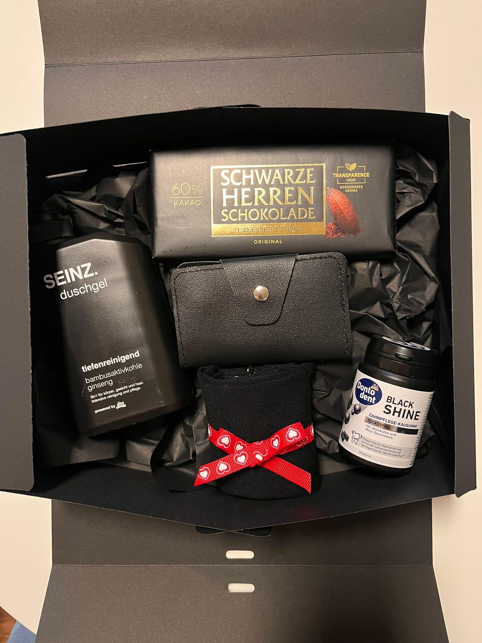 Männer Geschenkset All in Black , Mit Nagelpflegeset, Geburtstag, Vatertag Oder Einfach Mal So von SeasonbyPetra