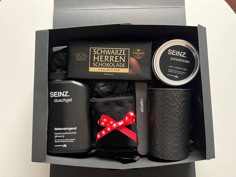 Männer Geschenkset Valentinstag Edition, All in Black von SeasonbyPetra