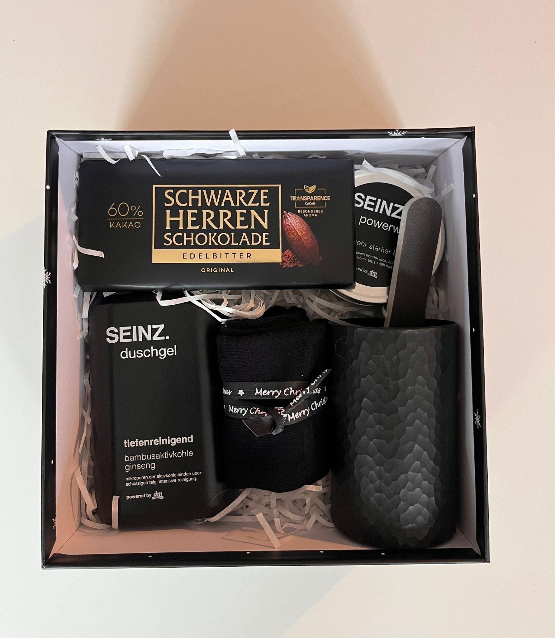 Männer Geschenkset Weihnachtsedition, All in Black von SeasonbyPetra