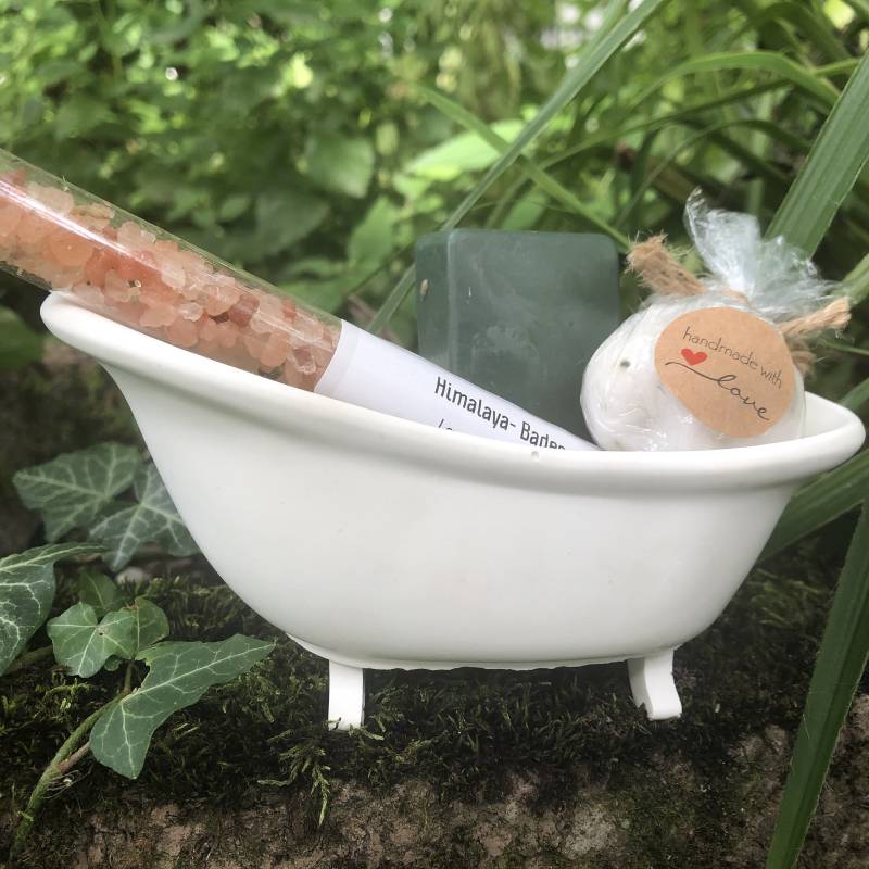 Wellness Set, Geschenkidee in Badewanne von SeelenZeit