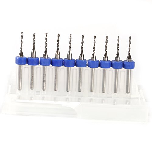 10pcs PCB Print Circuit Board Carbid Micro Drill Bits Tool Set Scharfe Schneid (1.3mm) von Segrehy