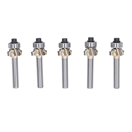 5-teiliges Rundfräser-Set, 1/4-Schaft, 4-Flöten, Eckenkantenfräser, Kantenbehandlung, Nutfräser, Holzbearbeitungs-Anfaswerkzeuge 5-teiliges Rundfräser-Set, 1/4-Schaft, 4-Flöten, Eckenkantenfräser, Kantenbehandlung, Nutfräser, Holzbearbeitungs-Anfaswerkzeuge von Segrehy