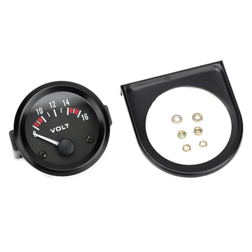 Auto-Universal-12-V-Voltmeter, 52 mm/2 Zoll Spannungsmessgerät, 8–16 V Bereich, BX100007, mit klarem Display, hohe Empfindlichkeit, zum Messen der Auto-Stromversorgungsspannung, von Segrehy