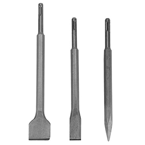 Betonmeißel Set, 3pcs Point und Flat -Bolster -Meißel für elektrische Abrissanhammer Hammer Betonschalter von Segrehy