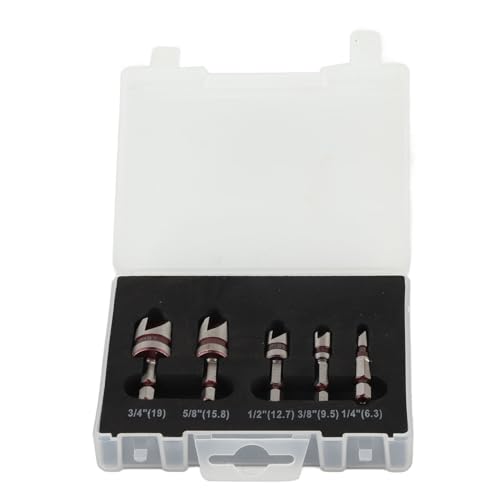 Countersink Bohrbit Set Hochgeschwindigkeitstahl 5 Flöte Hex Shank 82 Grad Holzpunschsteile für Edelstahl -Sperrholz -Softholz -Hartholzfaserfiberglas Low Carbon Stahl Kupfer Countersink Bohrbit Set Hochgeschwindigkeitstahl 5 Flöte Hex Shank 82 Grad Holzpunschsteile für Edelstahl -Sperrholz -Softholz -Hartholzfaserfiberglas Low Carbon Stahl Kupfer von Segrehy
