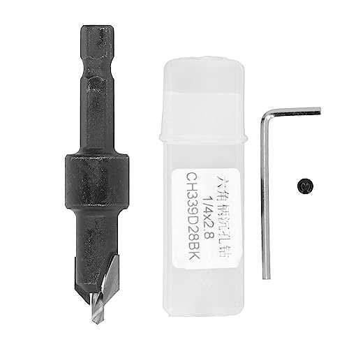 Countersink -Bohrer Bit SEX Shank Verstellbarer Ersatz Holzbearbeitungswerkzeuge mit Schraubenschlüsselspeicherbehälter für Holz -Metall -Elektrowerkzeug Hartplatzlegung 1/4 x 2,8 Countersink -Bohrer Bit SEX Shank Verstellbarer Ersatz Holzbearbeitungswerkzeuge mit Schraubenschlüsselspeicherbehälter für Holz -Metall -Elektrowerkzeug Hartplatzlegung 1/4 x 2,8 von Segrehy