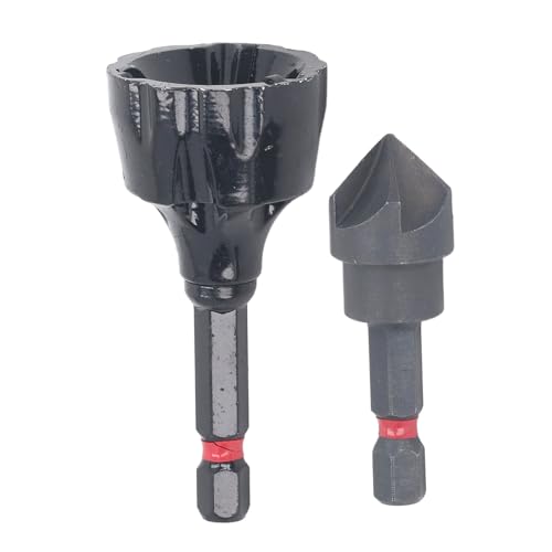 Debringring Chamfer -Set, Bohrbit Black Schamfering -Tool Handy 4in gefertigtes Utensil mit stabilen Abgussschneidern von Segrehy