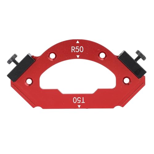 Eckfräser-Schablone, Aluminiumlegierung, Rundecken-Radius-Schablone für die Holzbearbeitung, R50 T50, multifunktional, robust, präzise Formgebung, einfache Ausrichtung, Eckfräser-Schablone, Aluminiumlegierung, Rundecken-Radius-Schablone für die Holzbearbeitung, R50 T50, multifunktional, robust, präzise Formgebung, einfache Ausrichtung, von Segrehy