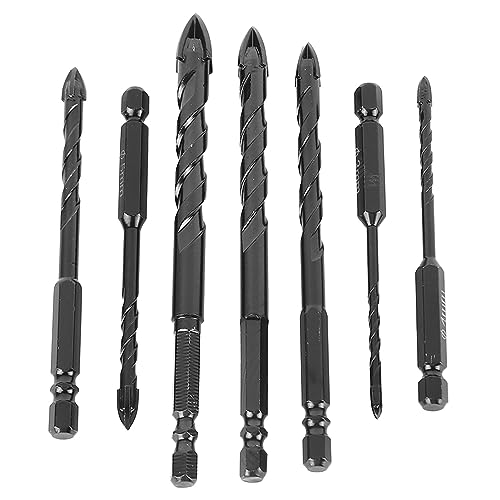 Mauerwerk Drill Bit Set Professionelle 7pcs Hex 4 Flöte Hochhärtelegierter Legierung Twist Cross Drill Bit für Betonzement und Ziegelarbeit mit Aufbewahrungsbox Mauerwerk Drill Bit Set Professionelle 7pcs Hex 4 Flöte Hochhärtelegierter Legierung Twist Cross Drill Bit für Betonzement und Ziegelarbeit mit Aufbewahrungsbox von Segrehy