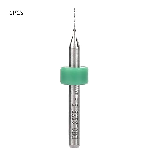 Mikrobohrbitset, Carbid -Bohrerbits für die CNC -Gravur von 10 PCs (0,25 mm) (0,35 mm) von Segrehy