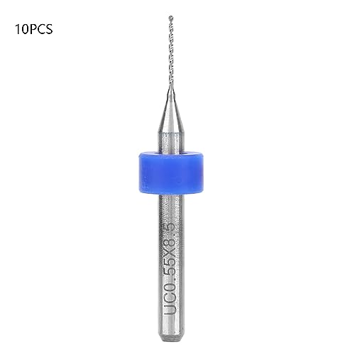 Mikrobohrbitset, Carbid -Bohrerbits für die CNC -Gravur von 10 PCs (0,25 mm) (0,55 mm) von Segrehy