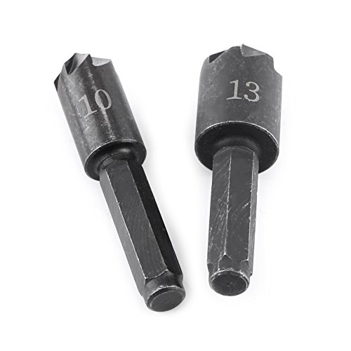 Schamfallbit, 7 Flöte 82 Grad 1 4 Zoll Sechskant Shank hoher Kohlenstoffstahl Countersink Cutter für Holz und weiche Materialien 2 PCs von Segrehy