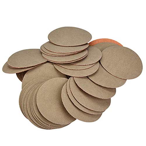 Schleifscheibe, 50 Stück, runde Papier-Rundpads, Hakenschlaufenscheiben, 5,1 cm, Körnung 1500 (2 In 10000#) von Segrehy