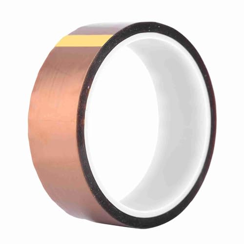 Segrehy 33 m x 0,06 mm Kapton-hitzebeständiges Klebeband, 300 °C kurzzeitig und 250 °C langfristig beständig, hochisolierender Klebstoff für das BGA-Chip-Schweißen (30mm breit) von Segrehy