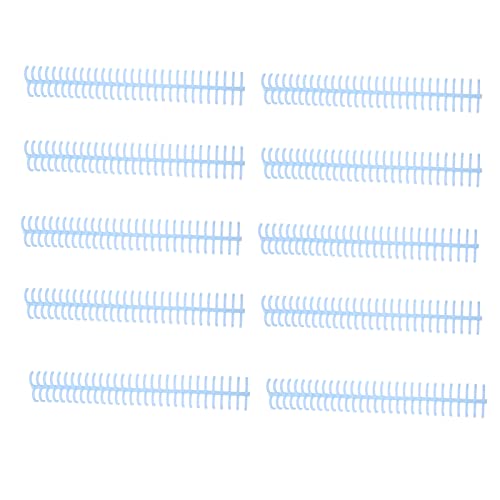 Spiralbindungsspulen, 10pcs Kunststoffspulenbindungsstacheln 130 Blechkapazität 30 Löcher 16 mm Durchmesser für Bürodokumente (Light Blue) von Segrehy