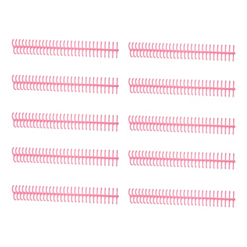 Spiralbindungsspulen, 10pcs Kunststoffspulenbindungsstacheln 130 Blechkapazität 30 Löcher 16 mm Durchmesser für Bürodokumente (Pink) von Segrehy