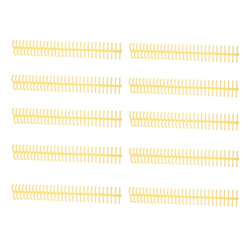 Spiralbindungsspulen, 10pcs Kunststoffspulenbindungsstacheln 130 Blechkapazität 30 Löcher 16 mm Durchmesser für Bürodokumente (Yellow) von Segrehy