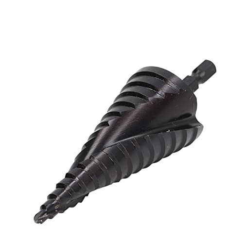 Stiefmaschinenbohrer, HSS Spiral Pagode Loch Reamer mit Hex Shank Black 15 Stufen 4 bis 32 mm für Metallbohrungen (15 Schritte (4-32 mm)) von Segrehy