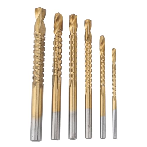 Twist Bohrer Bit gezackt Spiralsägen 6 Stcs Set für Holz PVC Plastikplatine Schamfertigung Titanbeschichtet 3 4 5 6 6,5 8mm Twist Bohrer Bit gezackt Spiralsägen 6 Stcs Set für Holz PVC Plastikplatine Schamfertigung Titanbeschichtet 3 4 5 6 6,5 8mm von Segrehy