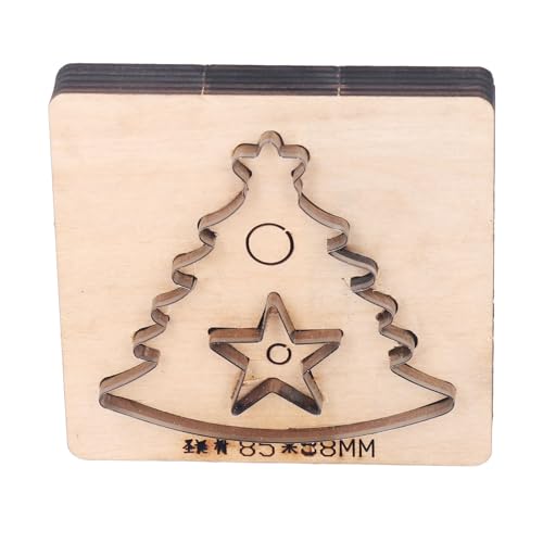 Weihnachtsbaum-Leder-Stanzform, 11 x 10,5 x 2,3 cm, Lederschneider aus legiertem Stahl für Heimwerkerarbeiten, mit sauberem Schnitt, für weit verbreitete Verwendung von Segrehy