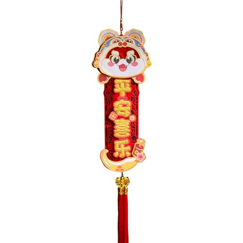 Sehuby Chinesisches Neujahrs-Segendekoration, dekorative chinesische Plüschpaare, hängende Ornament für Glück und Wohlstand von Sehuby