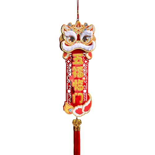 Sehuby Chinesisches Neujahrs-Segendekoration, dekorative chinesische Plüschpaare, hängende Ornament für Glück und Wohlstand von Sehuby