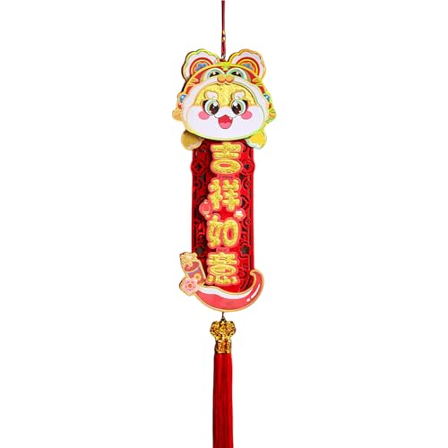 Sehuby Chinesisches Neujahrs-Segendekoration, dekorative chinesische Plüschpaare, hängende Ornament für Glück und Wohlstand von Sehuby