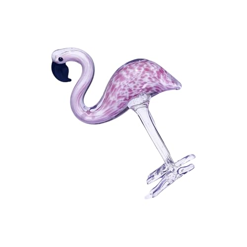 Sehuby Flamingo-Figur, Handarbeit, Glas, Flamingos, Tierskulptur, Ornament für elegante Häuser, Hochzeiten, Partys, Dekorationen und Kunstliebhaber von Sehuby