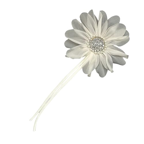 Strass Tüll Blume Aufnähen Applikation für Brosche Stirnband formelle Kleider von Sehuby